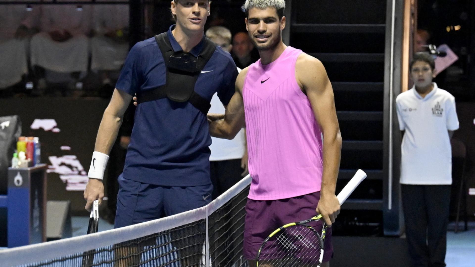 Sinner et Alcaraz en exhibition en Corée du Sud en janvier