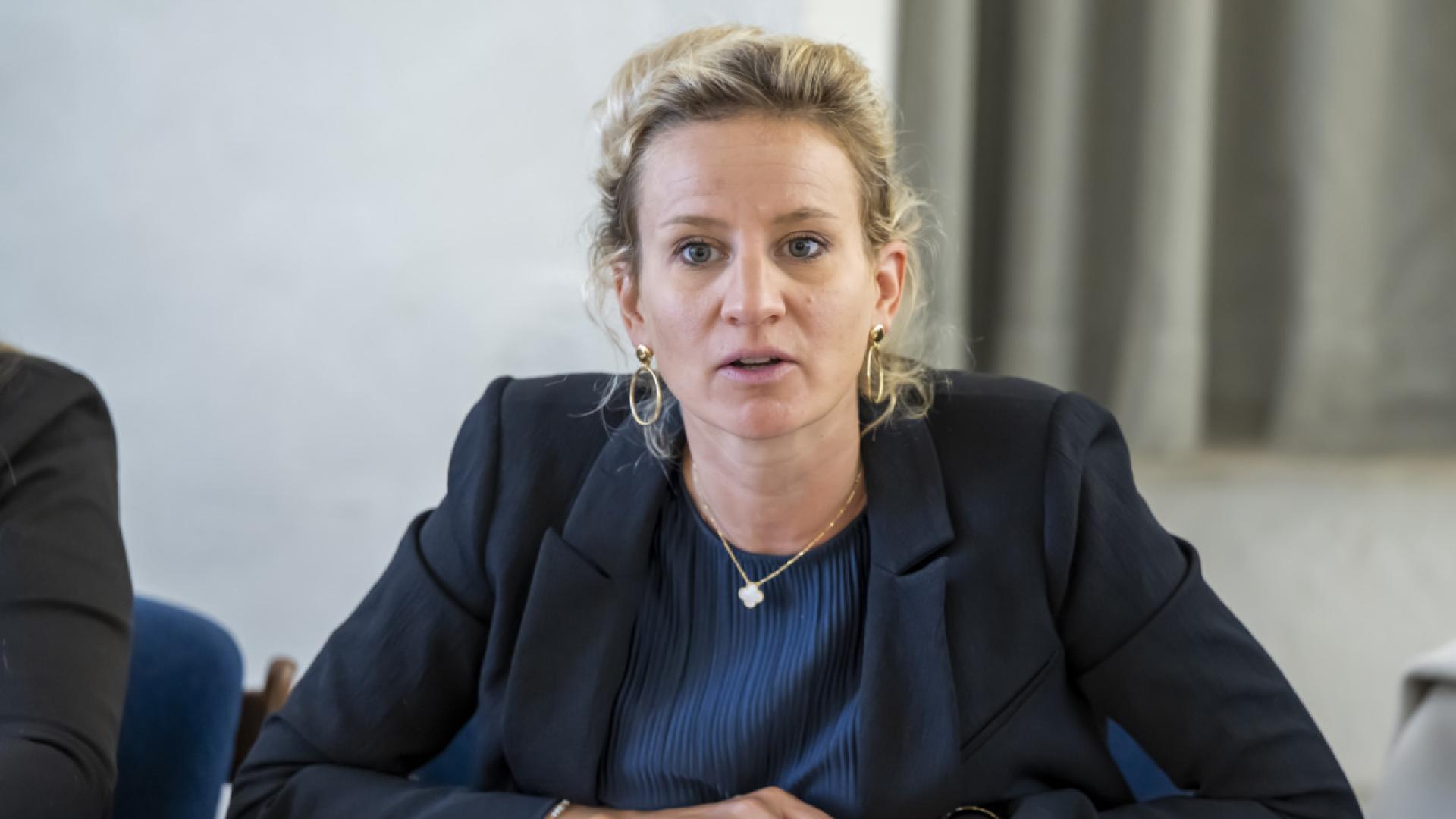 La Genevoise Delphine Bachmann critique la position de son parti