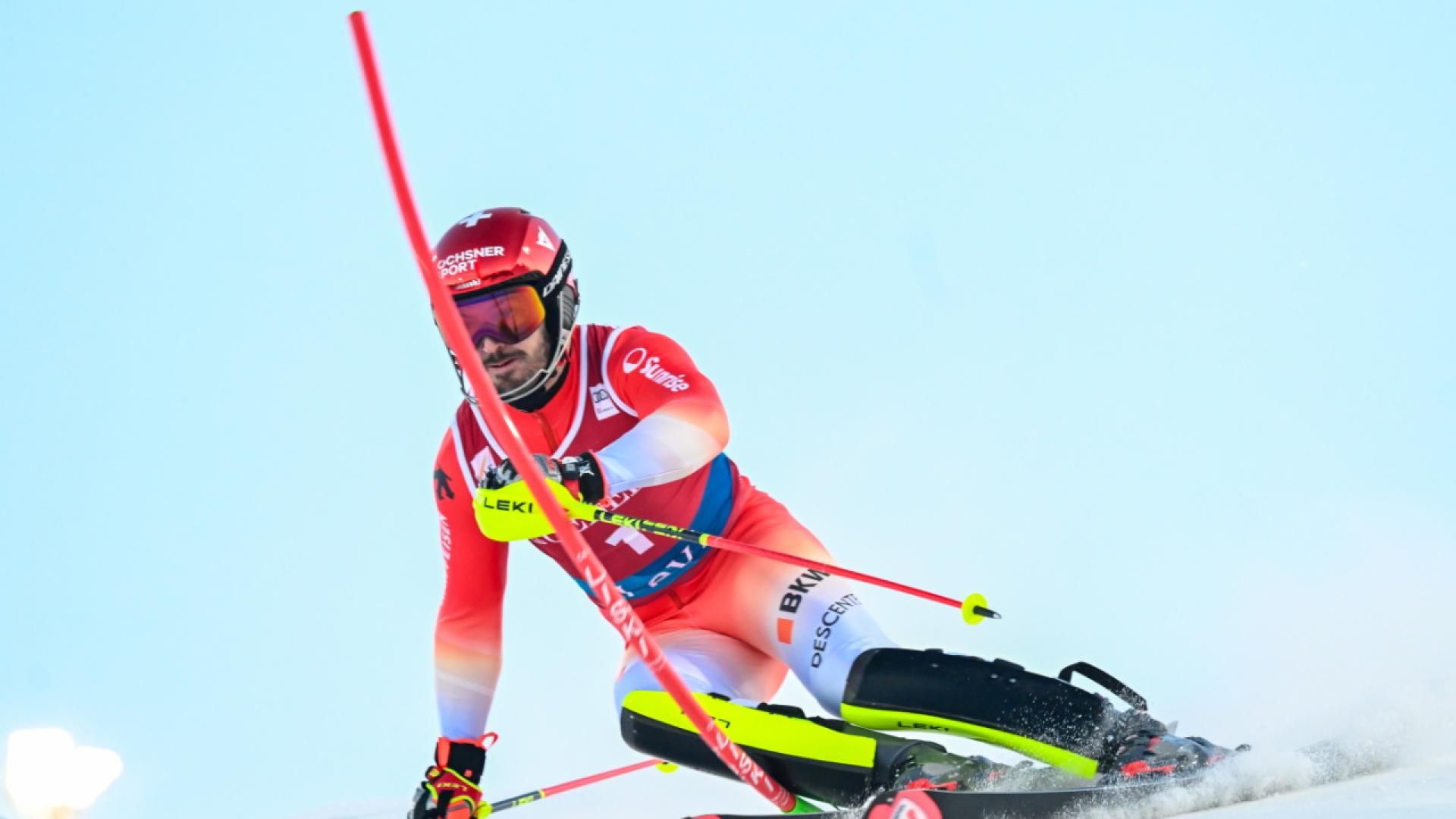 1re manche: Les Suisses largués, Pinheiro Braathen en tête