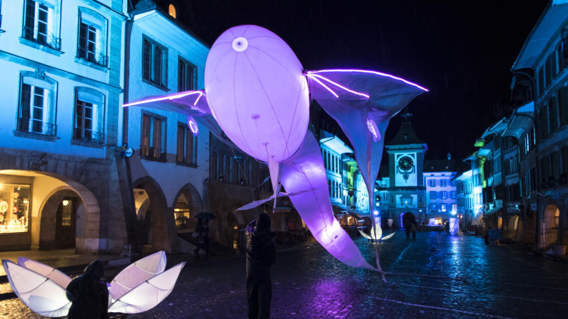 Clins d'oeil au passé pour le Festival des Lumières à Morat