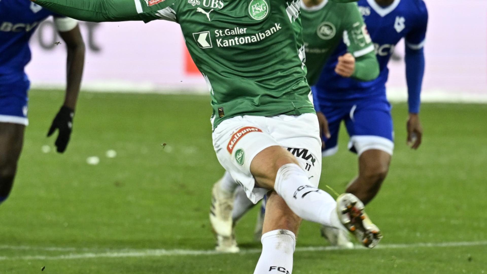 Super League: Lausanne finit par s'incliner à Saint-Gall