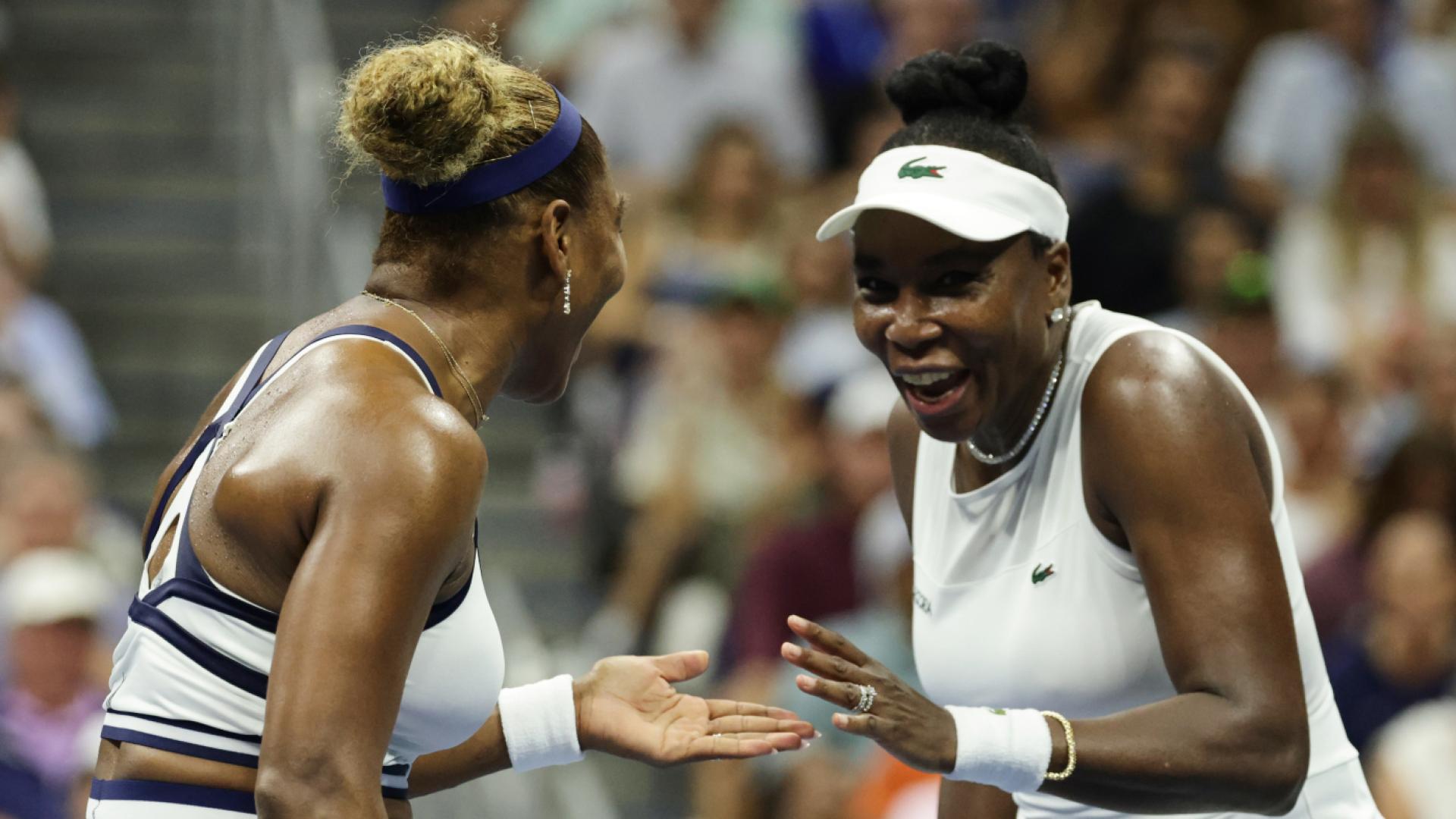 Photo: latele.ch Williams Sisters Dazzle at US Open Doubles Despite Heartbreaking First-Round Exit